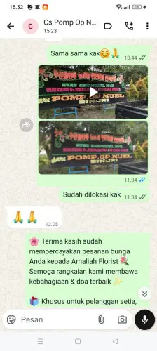 Testimonial Papan Bunga pelabuhan makassar
