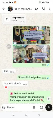 Testimonial Papan Bunga pelabuhan makassar
