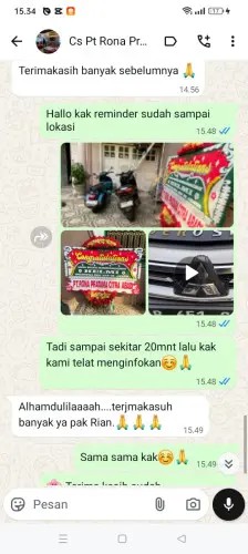 Testimonial Papan Bunga pelabuhan makassar